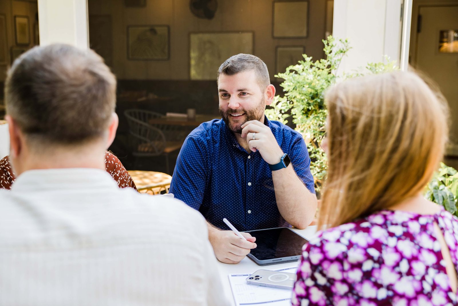 AirVu team members analysing marketing data